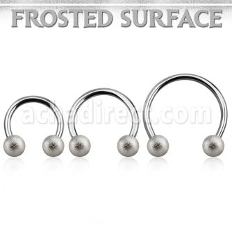 cbmfo6l barbell circular diametro acero 316l bolas 6mm acero esmerilado usar como arete distribuidor mayorista