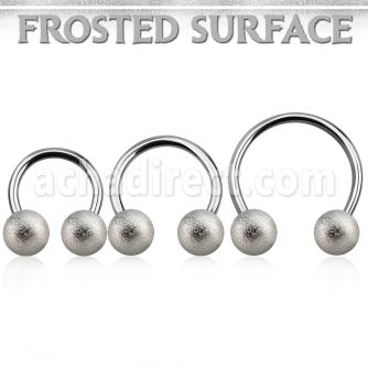 cbmfo8l barbell circular diametro acero 316l bolas 8mm acero esmerilado usar como arete al por mayor