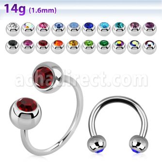 cbmjb5l barbell circular diametro acero 316l bolas 5mm joya cristal bisel usar como arete mayorista