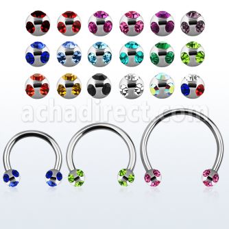 cbmmj5l barbell circular diametro acero 316l bolas 5mm multi joya acero 316l usar como arete venta