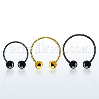 cbmtb8l barbell circular diametro acero 316l anodizado bolas 8mm usar como arete distribuidor