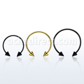 cbmtcn5l barbell circular diametro acero 316l anodizado conos 5mm usar como arete mayorista