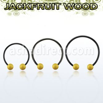 cbmtjf5l barbell circular diametro acero 316l anodizado bolas 5mm madera jaca usar como arete distribuidor