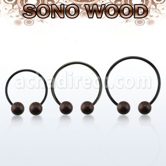 cbmtsn8l barbell circular diametro acero 316l anodizado bolas 8mm madera sono usar como arete distribuidor mayorista