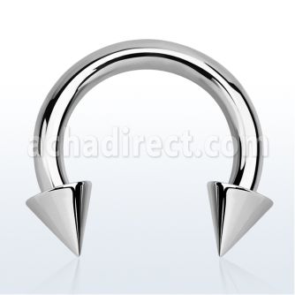 cbrcn10 barbell circular acero quirurgico 2 5mm conos 6mm rosca interna al por mayor