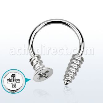 cbscw barbell circular acero quirurgico lado tornillo estrella rosca 16g rosca distribuidor mayorista