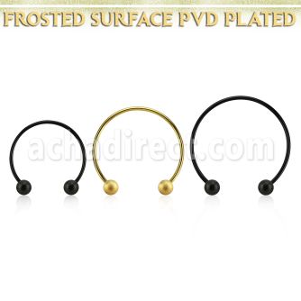 cbstfo3l barbell circular diametro acero 316l anodizado bolas 3mm acero esmerilado usar como arete al por mayor