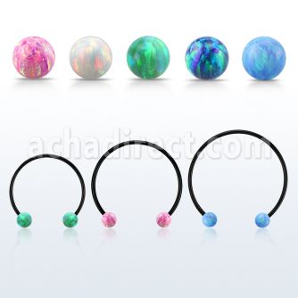 cbstop4l barbell circular diametro acero 316l anodizado bolas 4mm opalo usar como arete mayorista