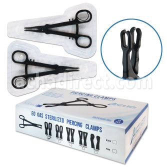 clampb sterilized single use piercing clamp slotted top forceps