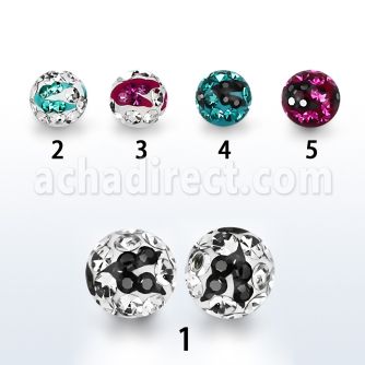 cmfr5 bola 5mm multi cristal ferido rayas cebra rosca venta