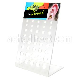 dac55 display acrilico piercings display vacio plugs tornillo dilataciones tunel 40 agujeros venta