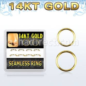 dgsel1 caja 8 aros continuos oro 14 kts 8mm 10mm venta