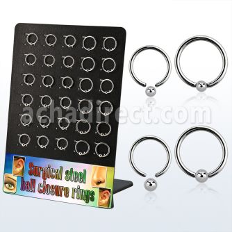 dtrg7 display 30 aros bola presion acero quirurgico 15 bolas 3mm 15 1mm bolas 2 5mm 8mm 10mm distribuidor mayorista