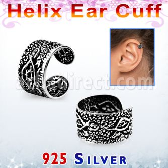 ehvcf17 piercing helix tipo ear cuff plata esterlina tortuga distribuidor mayorista