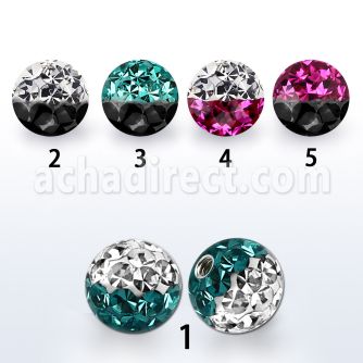 emfr6 bola 6mm multi cristal ferido colores rosca distribuidor mayorista