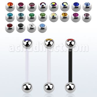 fbbcs barbell lengua bio flexible bola acero 5mm joya bisel bola 5mm acero liso venta