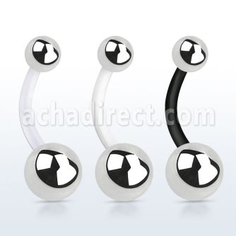 fbng piercing ombligo bio flexible bola 5 8mm acero distribuidor