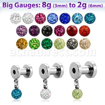 fpg2d5 dilatacion tunel acero quirurgico 6mm multi cristal ferido 6mm distribuidor mayorista