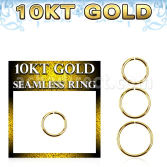 gisel18 10k gold seamless ring