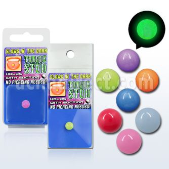 gltgst piercing lengua falso brilla oscuridad se sostiene succion venta
