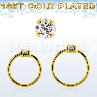 gpnhz25 aros nariz continuos plata 925 oro 18 kts zirconita 2 5mm distribuidor mayorista