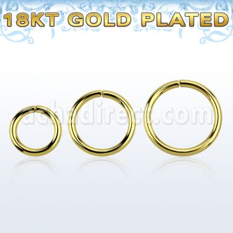 gpsel16 aro continuo plata esterlina oro 18 kts 8mm 12mm venta