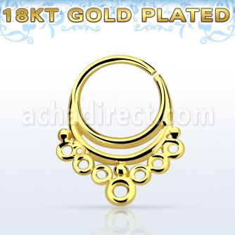 gpsepv1 aro septum plata 925 oro 18 kts 1mm indio 8mm al por mayor