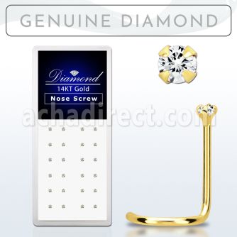 gscdb caja display 24 piercing nariz l oro 14 kts 0 6mm diamantes redondos 1 5mm venta