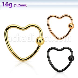 hcrt16 aro bola presion corazon acero quirurgico anodizado bola cierre 3mm distribuidor mayorista