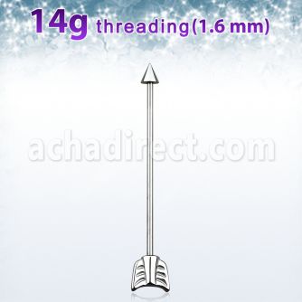 indaw barbell industrial acero quirurgico cono 5mm final flecha distribuidor