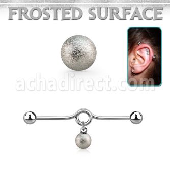 inddfo6 barbell industrial loop acero quirurgico bolas 5mm bola acero esmerilado 6mm venta