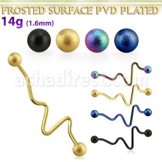 intefo5 barbell industrial corazon acero 316l anodizado bolas acero esmerilado 5mm mayorista