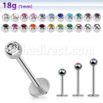 lb18jb3 labret acero quirurgico bola joya