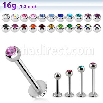lbc3 labret acero quirurgico bola joya bisel 3mm al por mayor