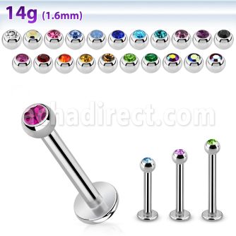 lbc3g labret acero quirurgico bola joya bisel 3mm distribuidor mayorista