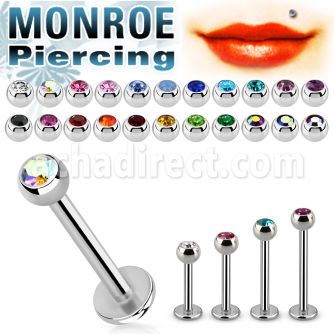 lbcmn piercing monroe acero quirurgico bola joya bisel 3mm 6mm venta