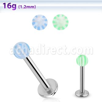 lbdxw labret acero quirurgico bola acrilico 3mm estrella 516 8mm al por mayor