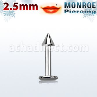 lbmcn25 labret monroe acero quirurgico cono 2 5mm 6mm distribuidor