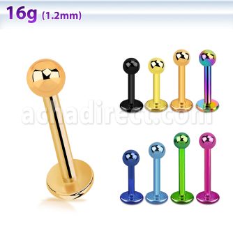 lbtb3 labret acero quirurgico pvd bola 3mm distribuidor mayorista