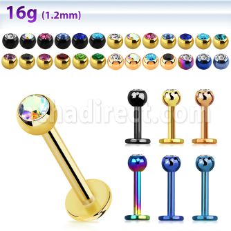 lbtc3 labret acero quirurgico anodizado bola joya bisel 3mm mayorista