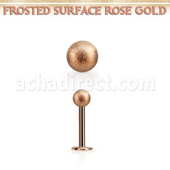 lbttfo4s labret acero 316l oro rosa bola acero esmerilado 4mm venta