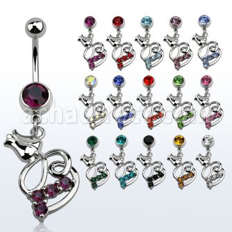 mcd510 piercing ombligo acero quirurgico bola joya bisel 8mm flor tulipan 10mm distribuidor mayorista