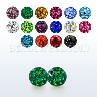 mfr4xs 4mm bola multi cristal rosca al por mayor