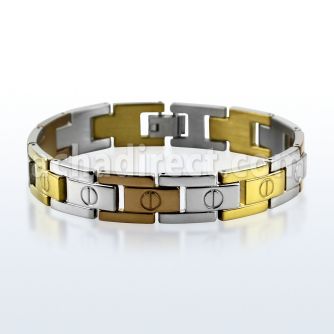 mgcob1 brazalete acero inoxidable uniones colores brillo espejo alternativos tornillo distribuidor