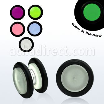 mpglr plug falso magnetico brilla oscuridad anillos goma al por mayor