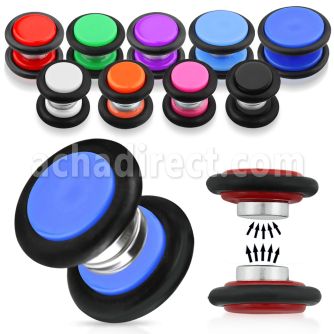 mpvr plug falso magnetico acrilico anillos goma vendidos por pieza distribuidor