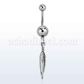msd583 piercing ombligo acero quirurgico bolas acero liso 5 8mm pluma distribuidor mayorista
