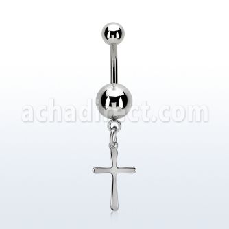msd757 piercing ombligo acero quirurgico bola acero 5 & 8mm liso colgante liso cruz simple distribuidor
