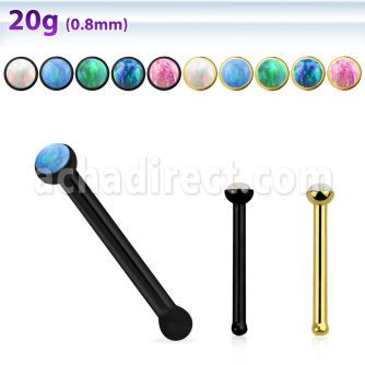 nbst20op piercing nariz hueso acero 316l anodizado opalos sinteticos redondos 1 5mm mayorista