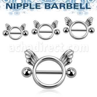 np3 pezonera redonda alas barbell acero quirurgico bolas 5mm distribuidor